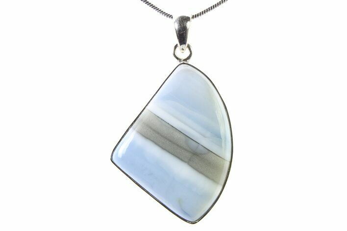 Owyhee Blue Opal Pendant (Necklace) - Sterling Silver #321476